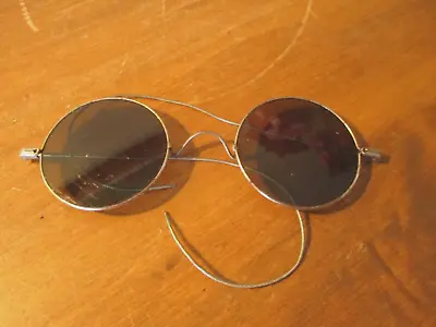 Antique Usa Unbranded Gold Wire Rim Eyeglasses Round Spectacle Sunglasses • $9.99