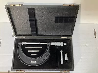 Central Tool Company Micrometer Set 0 - 4 Inch  Original Case Vintage • $35.95