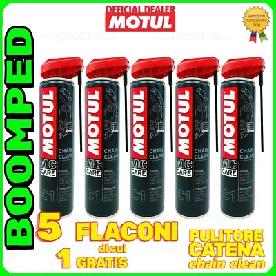 Pulizia Catena Kit Moto Motul C1 Pulitore Spray Da 400 Ml Spazzola Pulizia 1009911 - Foto 3