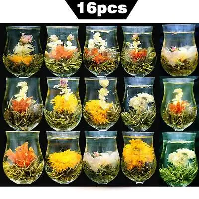 $11.99 • Buy 16 Types Handmade Blooming Flower Tea Blooming Tea Balls Blooms China Green Tea