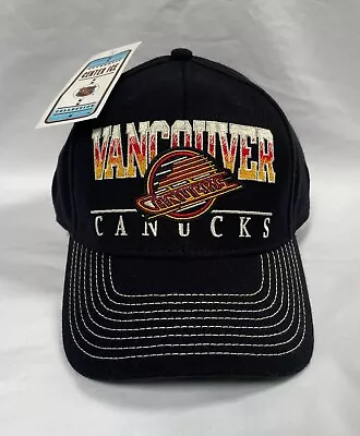 Vancouver Canucks Vintage Hat Cap Black Shirt Jersey CCM New • $17.99