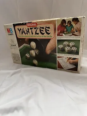 YAHTZEE ORIGINAL Dice Board Game By MB Games Vintage 1982 Used • £8.09