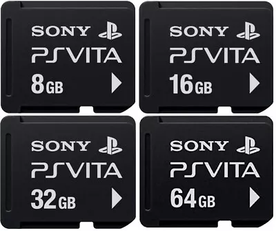 USED Sony Memory Card For Official PS Vita Play Station 8GB 16GB 32GB 64GB Japan • $8.58