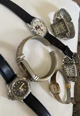 Woman's Vintage Watches Total Of 9 There Is Marvin The Martin Backwards Goofy • $10