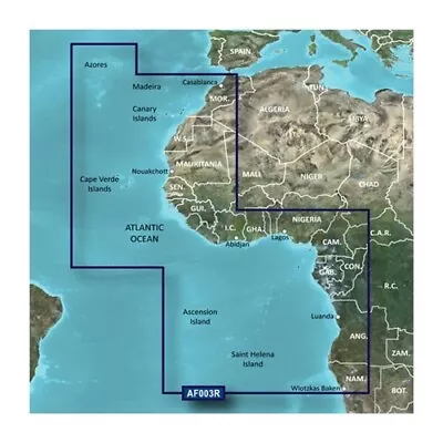 Garmin Bluechart G3 Hd - Hxaf003R Western Africa Microsd/Sd 010-C0749-20 • $119.37