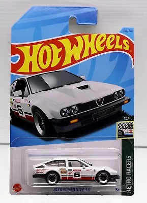 Hot Wheels Diecast Cars 1/64 Alfa Romeo GTV6 3.0 Long Card White Retro Racers • $4.95