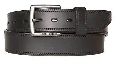 Harley-Davidson Men's Ergonomic Comfort Genuine Leather Belt - Solid Black • $29.95