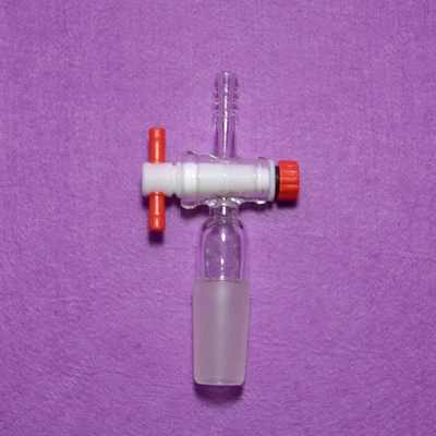$11.51 • Buy Inlet Adapter 24/40, Straight, Glass Plug,PTFE Valve,vacuum Adapter