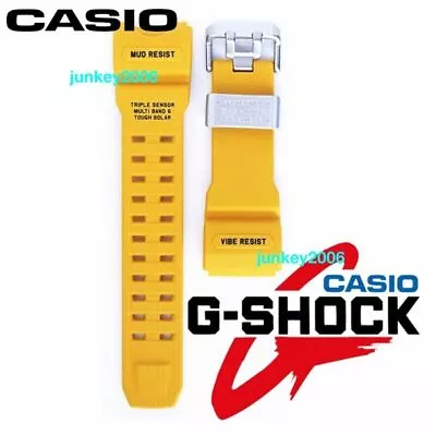 CASIO G-SHOCK Mudmaster GWG-1000 Watch Band Strap Yellow Brand New • $101.65