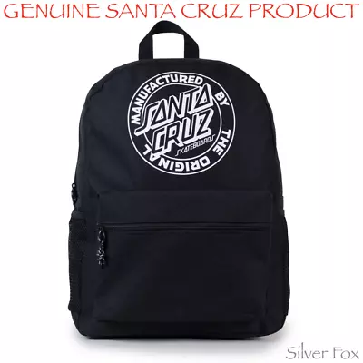 Santa Cruz Mfg Dot Black Backpack School Travel Sports Gym Bag Brand New • $49.95