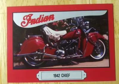 The 1942 Chief | 1992 Indian Motorcycle Company Series 1 Card #7 • $2.49