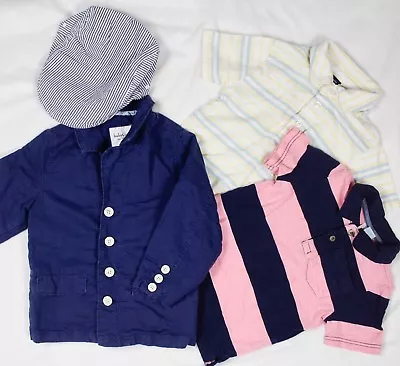 Gymboree Baby Gap Outfit Blazer Jacket Sport Coat Polo Shirt Driving Cap Boys 3T • $27.30