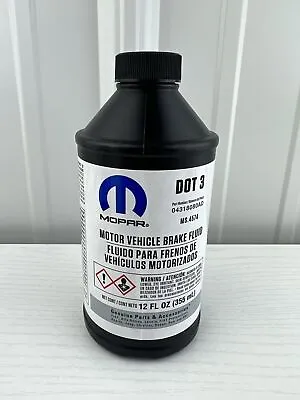 Chrysler Dodge Jeep Ram Mopar Dot 3 Brake Fluid 12 FL OZ Brand New • $13.74