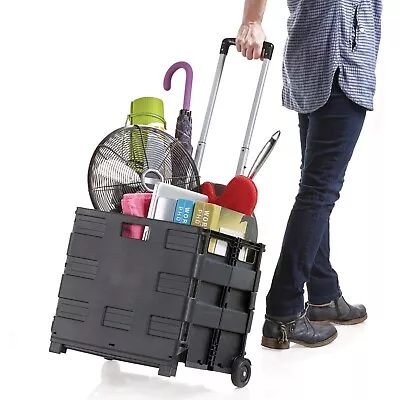 Living Collapsible Ultra-Slim Pack-N-Roll 2 Wheel Utility Cart  With Telescopi • $42.74