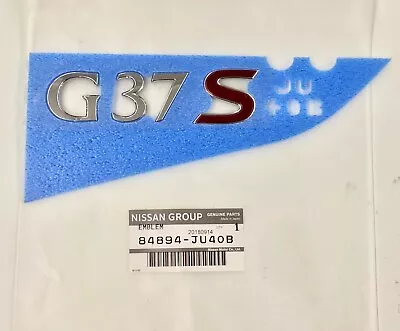 Infiniti G37S Sedan Sport Rear Emblem Badge New OEM • $111.95