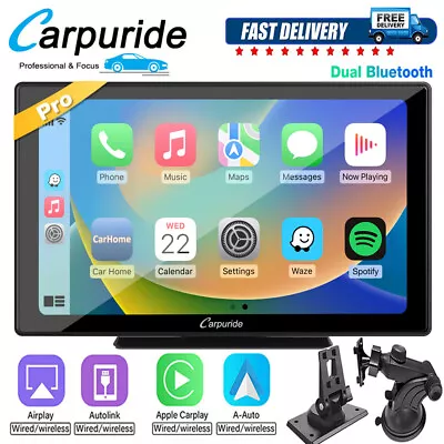 Carpuride W901Pro Dual Bluetooth Car Stereo Wireless Apple Carplay Android Auto • $349.99