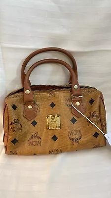 Mcm Cognac Vintage Mini Boston Bag • $295