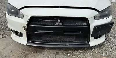 08-15 Mitsubishi Lancer Evolution Evo X Front Bumper Cover Phantom Black Oem • $1500
