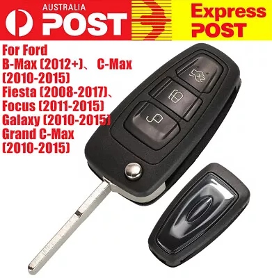 3 Buttons For Ford Focus Fiesta 2013 Fob Case With HU101 Blade Remote Key Shell • $9.23