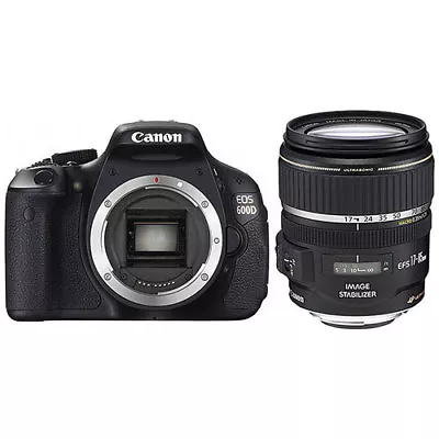 Canon EOS 600D 18.0MP Digital SLR Camera - Black (Kit W/ IS USM 17-85mm Lens). • £324.99