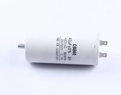 3PC CBB60 AC 450V 50/60Hz 40uF 8mm Thread Non Polar Polypropylene Film Capacitor • $21.63