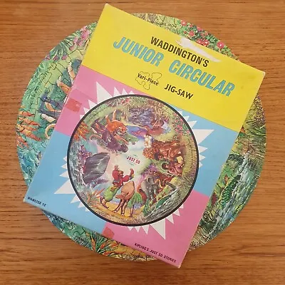 VTG Waddington's Junior Circular Jigsaw Kipling's Just So Stories Complete Vg • £5.99