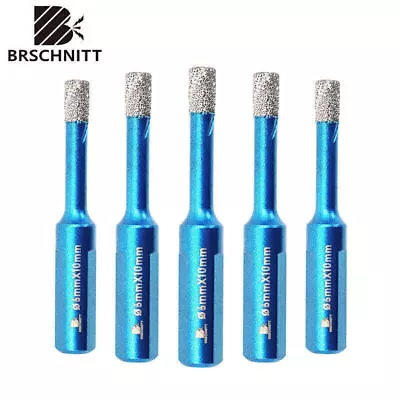 Diamond Dry Driling Bit 5pcs 1/4'' 6mm For Stone Masonry Granite Hole Saw Cutter • $15.99