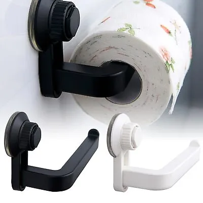 $12.95 • Buy Toilet Paper Roll Holder Rack Rail Tissue Storage Suction Cup Wall Mounted Rack