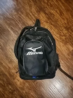 Mizuno Baseball/Softball Backpack Large Green Black Organizer Bat Bag • $22.99