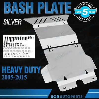 Steel Bash Plate 3mm Silvery 2pc For Toyota Hilux N70 SR SR5 2005 - 2015 • $107