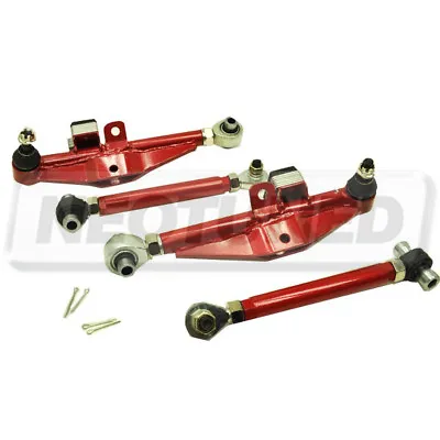 Red For 89-94 240sx 180sx S13 Adjust Front Lower Control Arm+high Angle Tension • $179