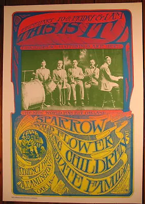 $30 • Buy Steppenwolf Psychedelic Happenings Fillmore Era Oakland Concert Poster  60s L@@k