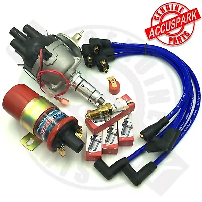 MGB Electronic Distributor And Ignition  Pack With Blue Leads Sports Coil 62-74  • $151.53