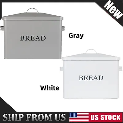 BREAD BOX Storage Bin Stainless Steel Kitchen Cake Food Container Bread Holder • $28.86
