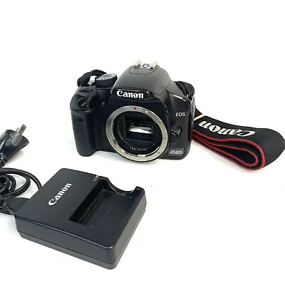 Canon EOS 450D DSLR Digital Camera 12.2 MP BODY ONLY With Charger And SD Card • $179.95