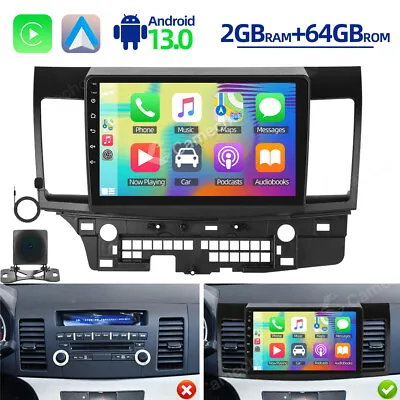 Android 13 For Mitsubishi Lancer Car Radio 2008-2012 Apple Carplay GPS Stereo BT • $139.99