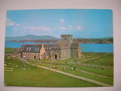 Iona Cathedral Postcard - Mull In Background. (J Arthur Dixon) • £2.79