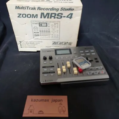 Zoom MRS-4 Multi-trak Recording Studio Used With BOX & Adapter Free Shipping • $61.85