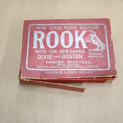 Vintage 1916 New Dixie-Rook Edition Rook Parker Brothers Card Game • $37.95