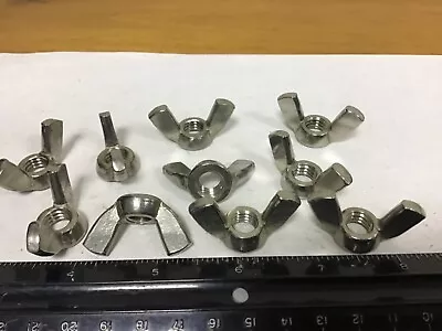 Qty (10) 3/8-16 Stainless Wing Nuts 1 1/2” Long • $11.45