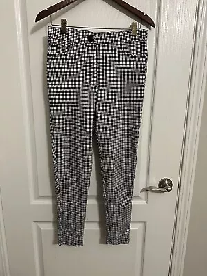 Women’s Zara Houndstooth Dress Stretch Legging Trousers Size Large  • $18