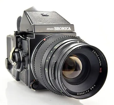 Bronica ETRSi Medium Format Camera 105mm F/3.5 Lens And Prism Finder • £379.99