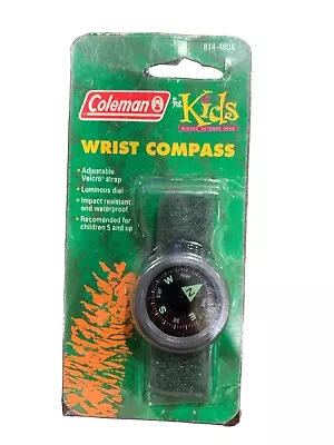 Coleman For Kids Wrist Compass NOS Vintage Adjustable Strap Luminous Face • $19.99