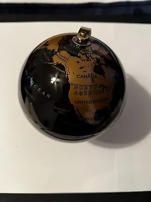 Tabletop Globe Black/Bronze 14.5x14.5x23cm NEW • $10