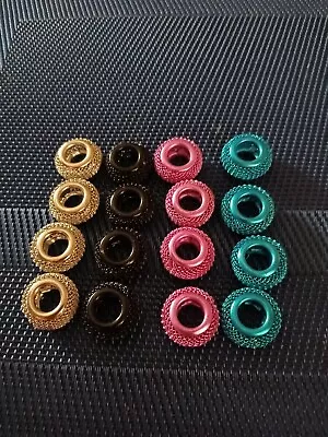 Metal Hard Mesh Beads Loose New Lot Of 16  • $10