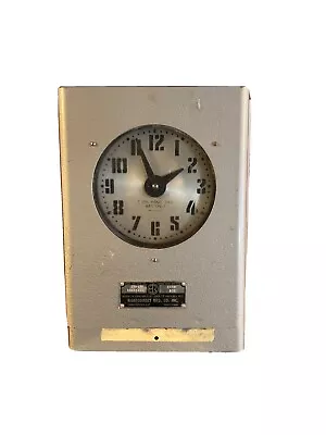 Vintage Montgomery MFG Co Industrial Clock Time Model 3A-122 PARTS/REPAIR • $134.99