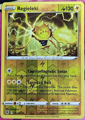 Pokemon TCG - Regieleki Reverse Holo Rare - 051/189 - Astral Radiance • $1.15