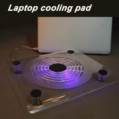 Laptop Cooling Pad For 12  13  14  15  Inch USB Cooler Stand Tray 1 FAN UK • £9.94