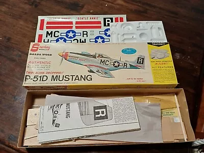 STERLING MODELS  P-51D MUSTANG FLYING MODEL KIT BALSA WOOD KIT Convert To Rc  • $120