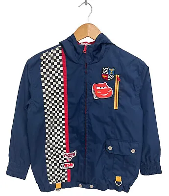 £36.30 • Buy Disney Store Kid's Long Sleeve Navy Blue  Cars  Zip Up Windbreaker Jacket Size M